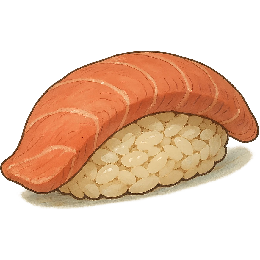 nigiri sushi in ghibli style emoji