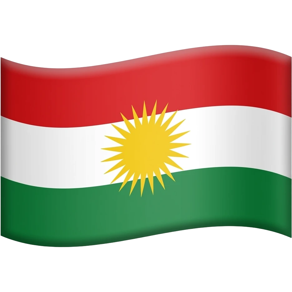 Kurdistan bayrağı emoji