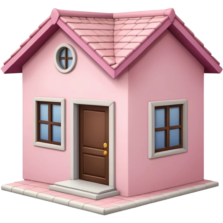 pink house small emoji