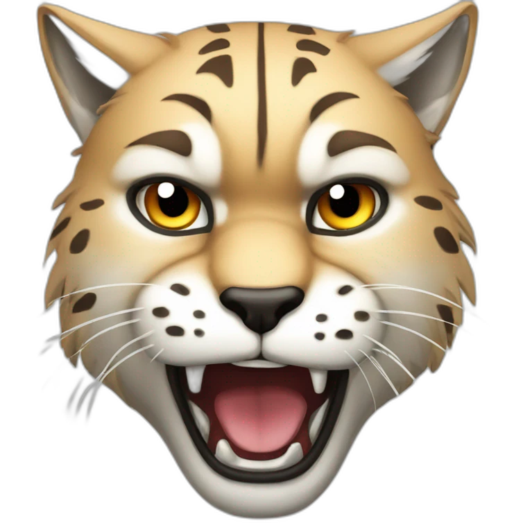 angry, annoyed, frustrated, pissed, lynx, feline emoji