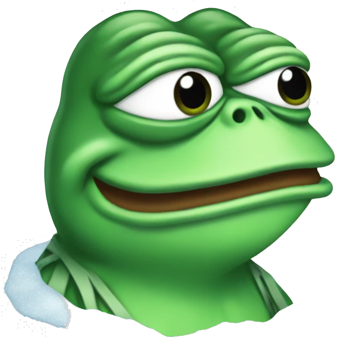 pepe the frog frozen cold emoji