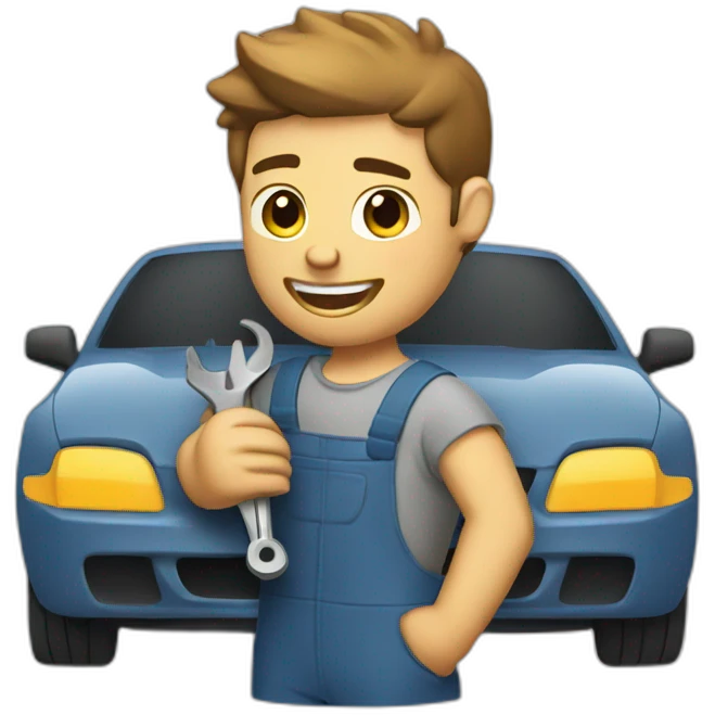 auto mechanic repairs car emoji