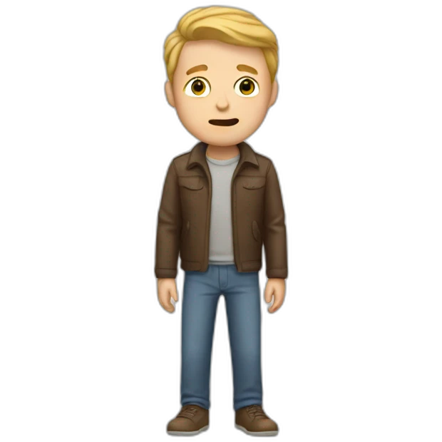 white man with broken hands emoji