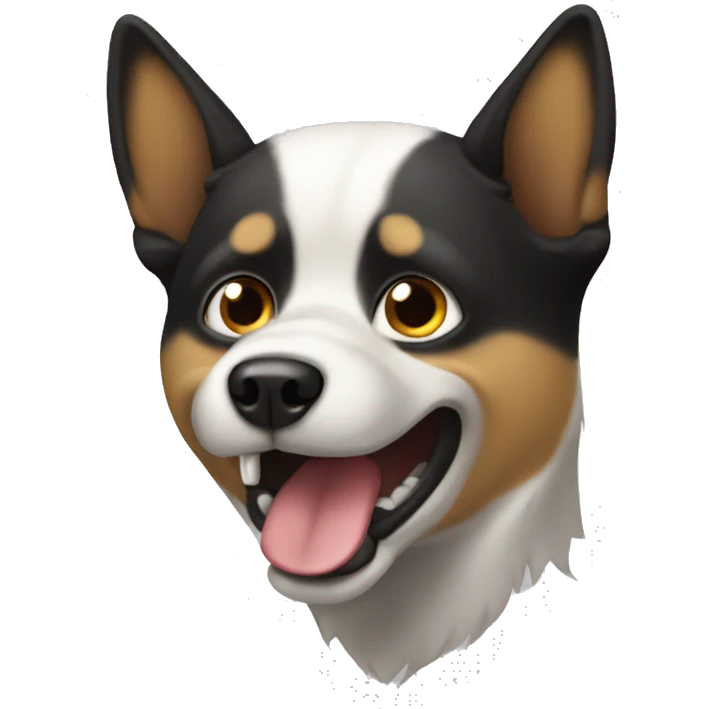 Perro sorfeando emoji