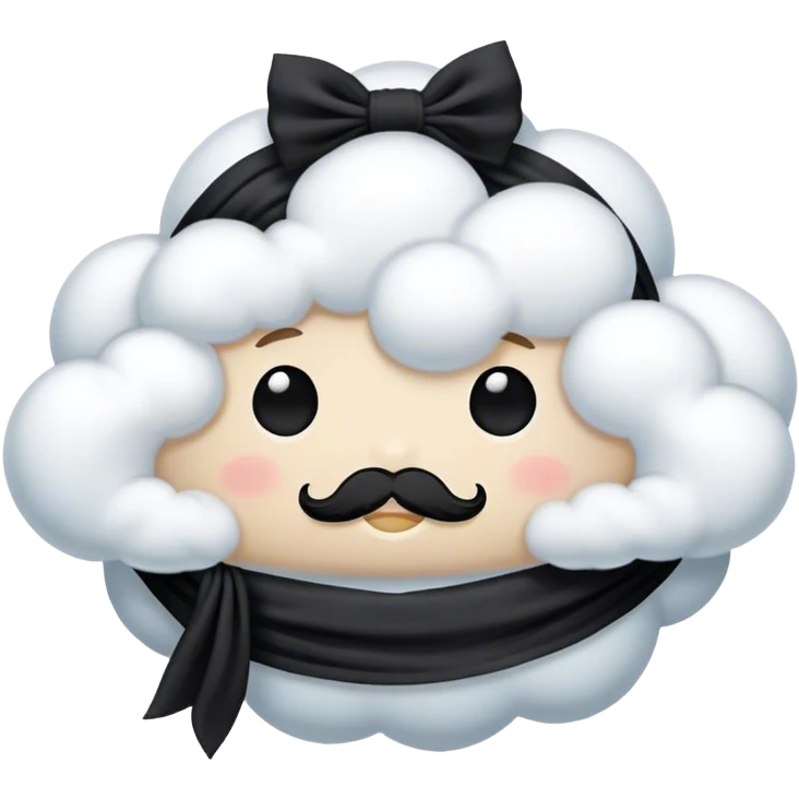 cloud with black bandana emoji