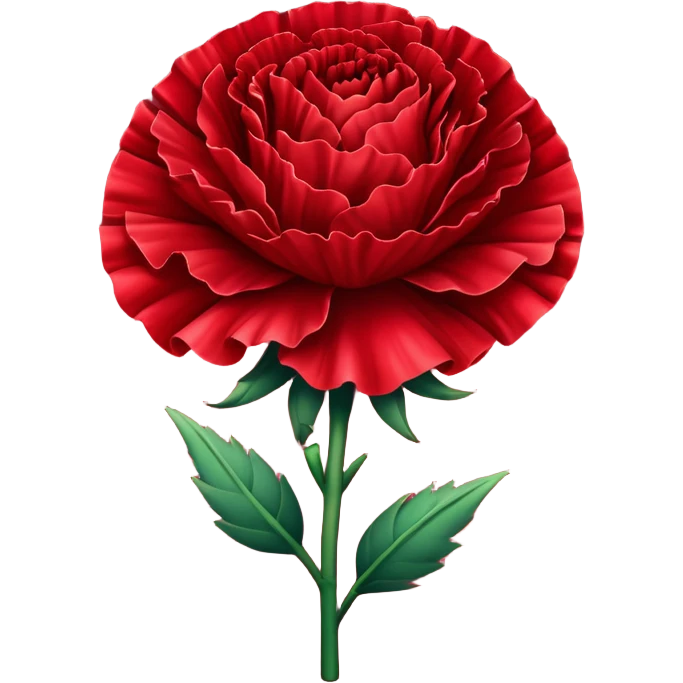 Red carnation emoji