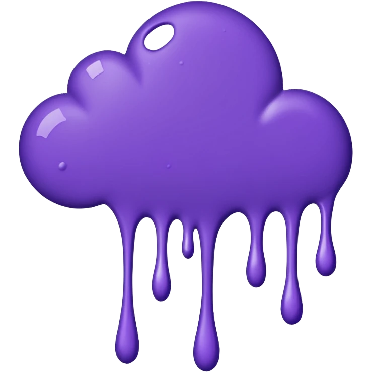 purple paint splatter emoji