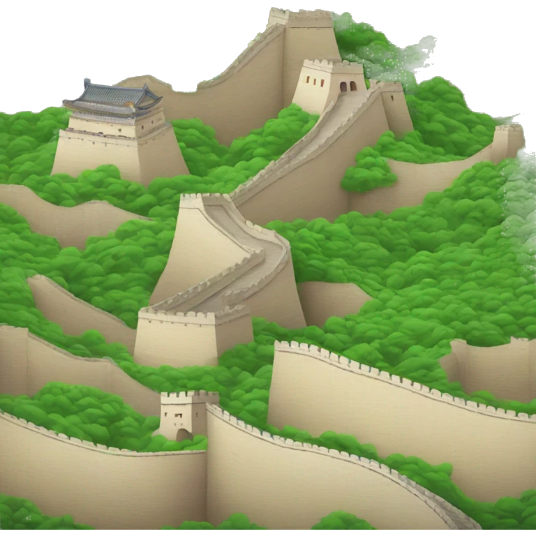 great wall of china emoji