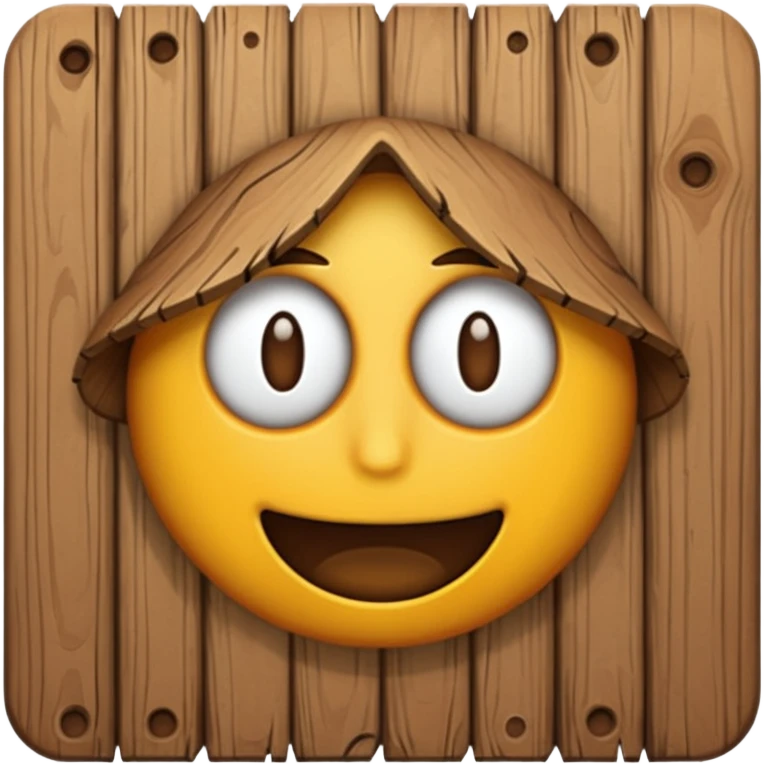 Wood facade emoji