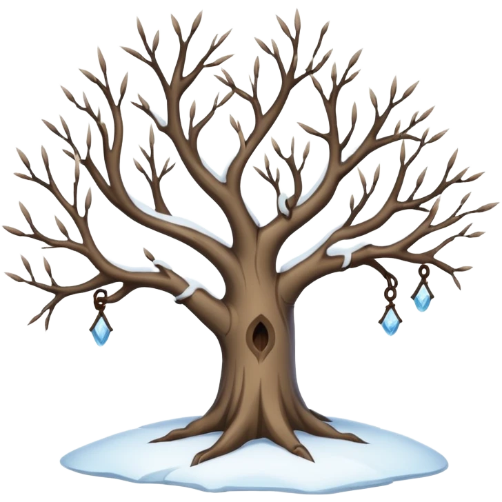 Whomping Willow at winter  emoji