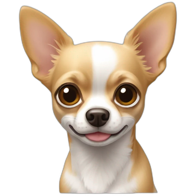 Chihuahua poils  blanc et roux emoji