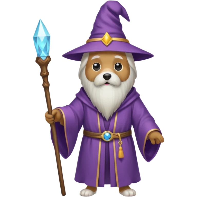 Dog wizard emoji