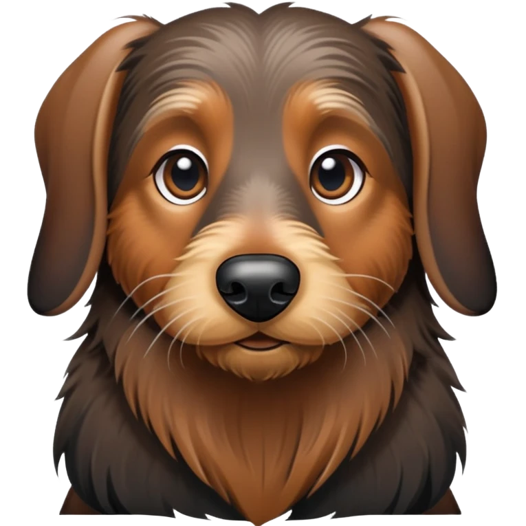 wire haired dachshund boar long beard emoji
