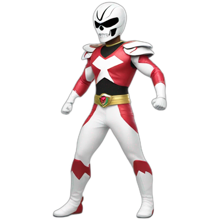 skull power ranger full body emoji