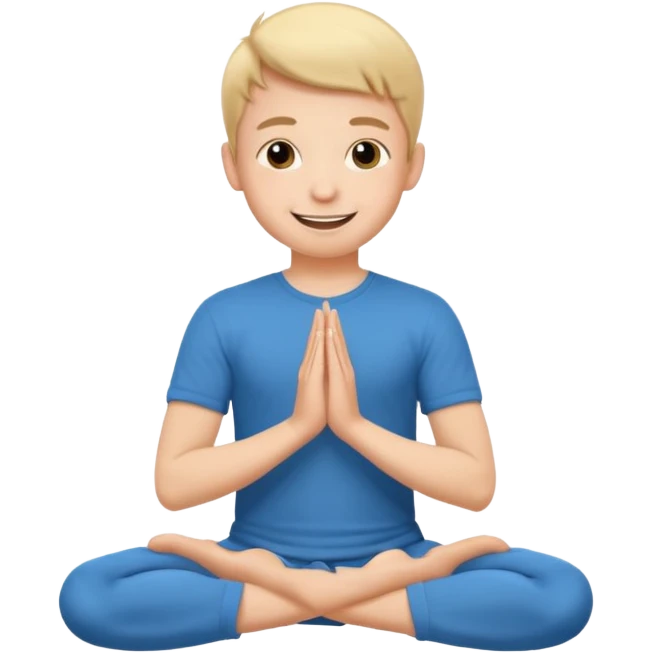 Smart boy namaste emoji emoji