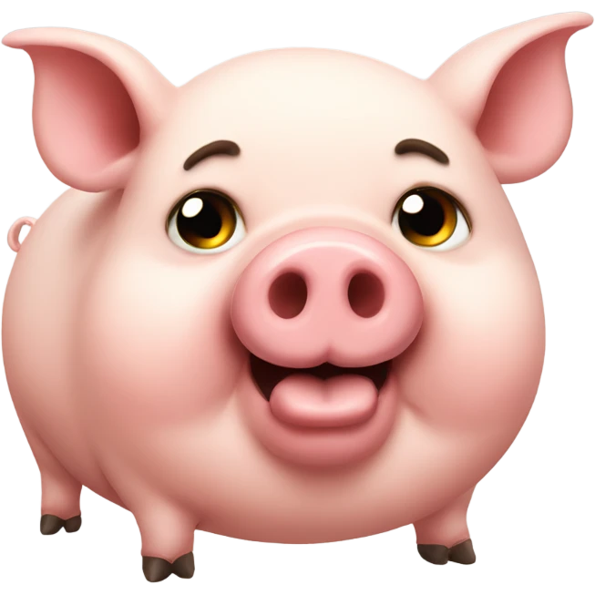 Fat pig emoji