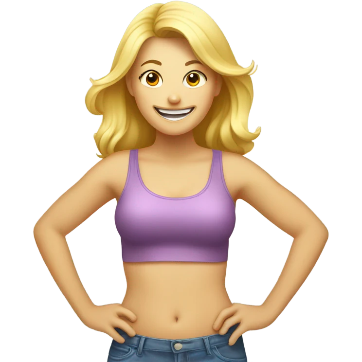 blondie loosing weight celebrating on scale emoji