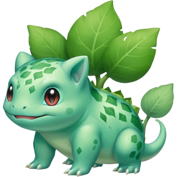 Ethereal Diaphanous Elegant Larvitar-Bulbasaur-animal emoji