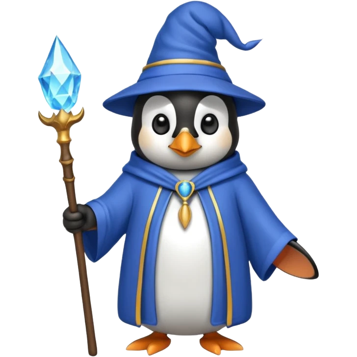 Penguin Wizard emoji