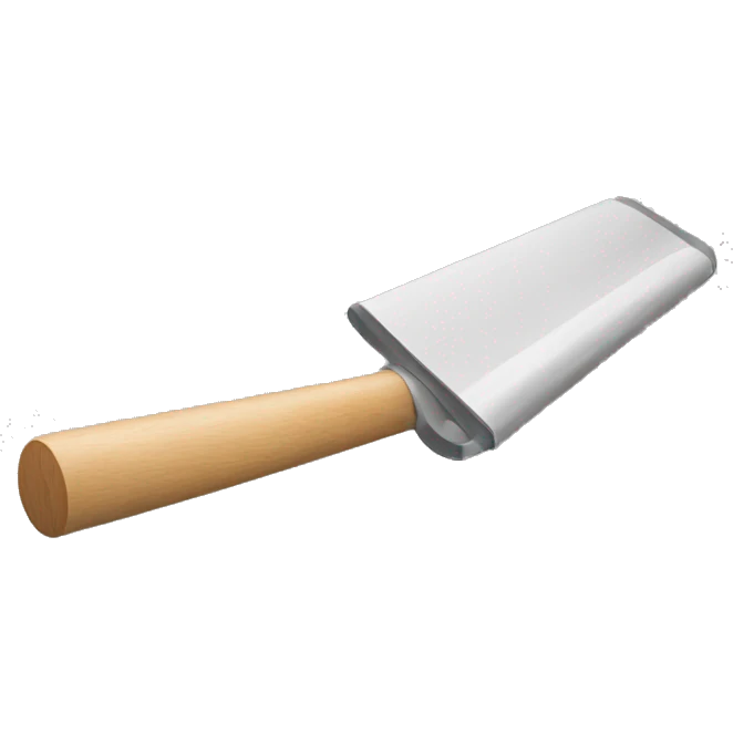 squeegee with long wooden handle emoji