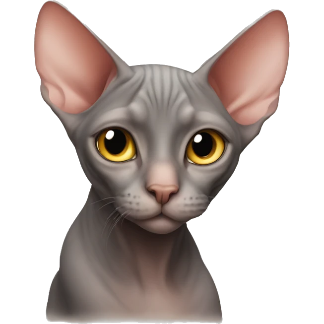 sphinx cat shows heart emoji