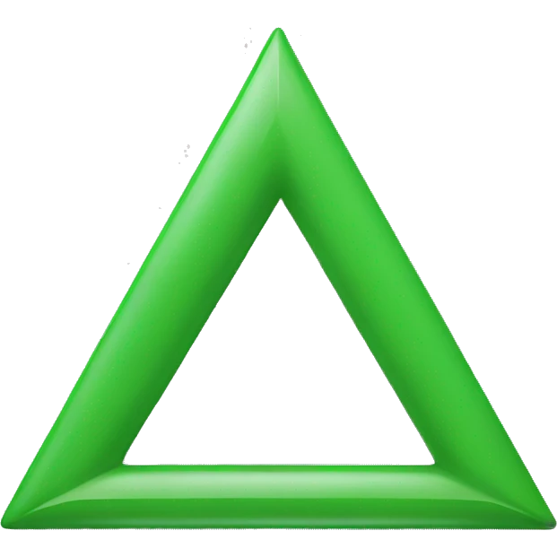 green pointed up triangle emoji emoji