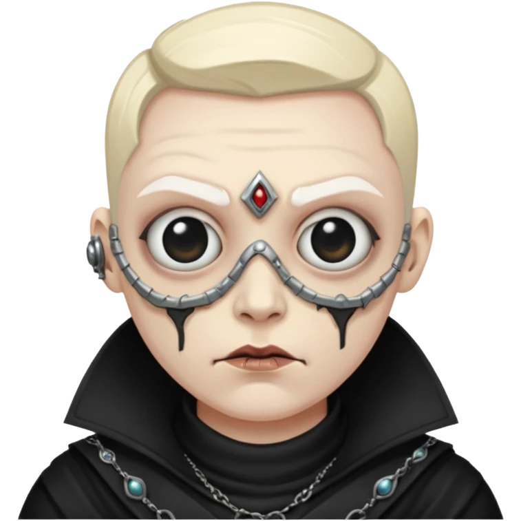 Cenobite with camera replacing eye emoji