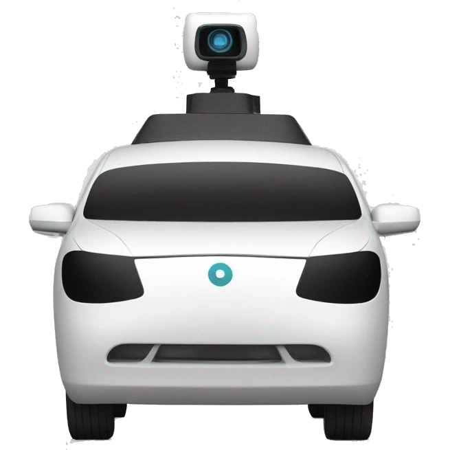 An autonomous vehicle with LiDAR  emoji