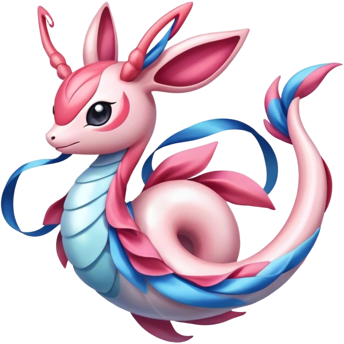 Colorful Sylveon-Milotic-hybrid emoji