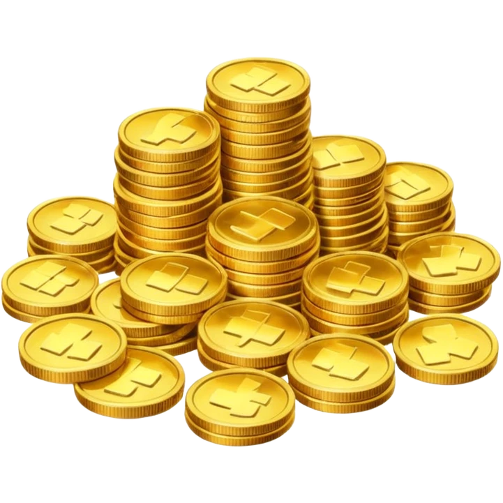 Golden coins emoji
