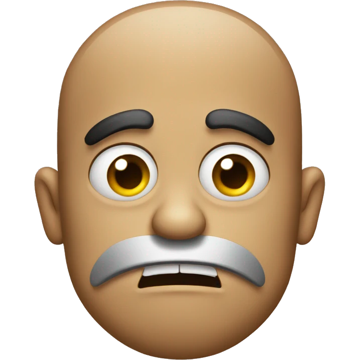 disgusted face emoji