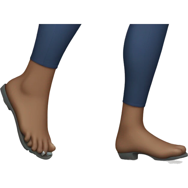lady stepping on a danger X with her her foot emoji