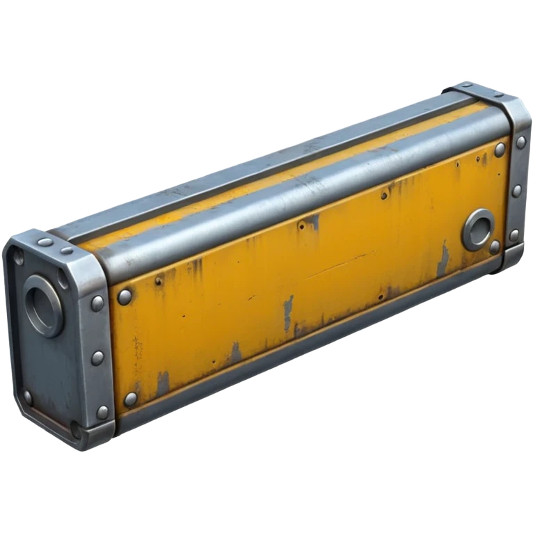 Clean metal beam, unweathered steel, no rust, no damage, sci-fi industrial style, smooth surfaces, high-quality PBR game asset, detailed but clean emoji