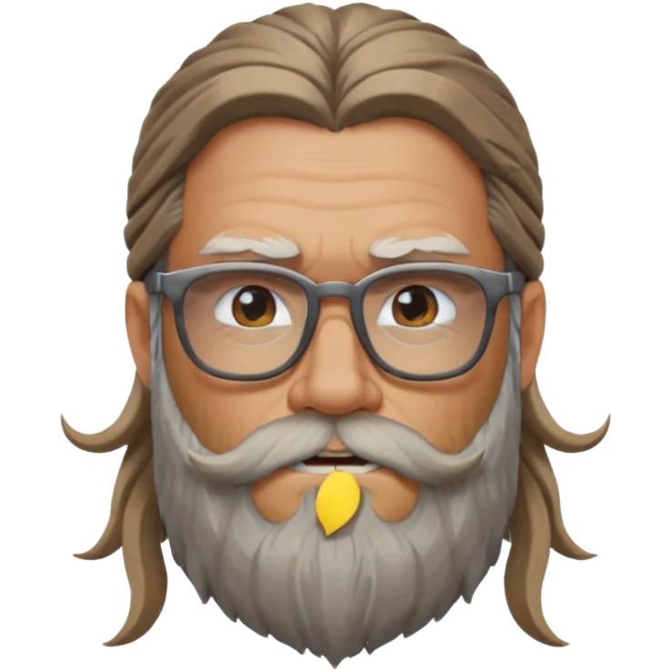 Glasses-Wearing wild viking emoji