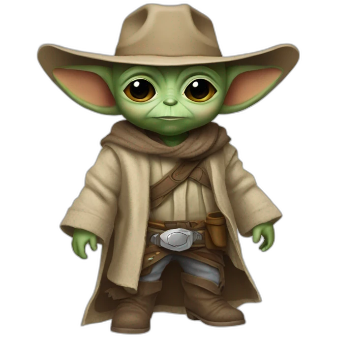 cowboy baby yoda emoji