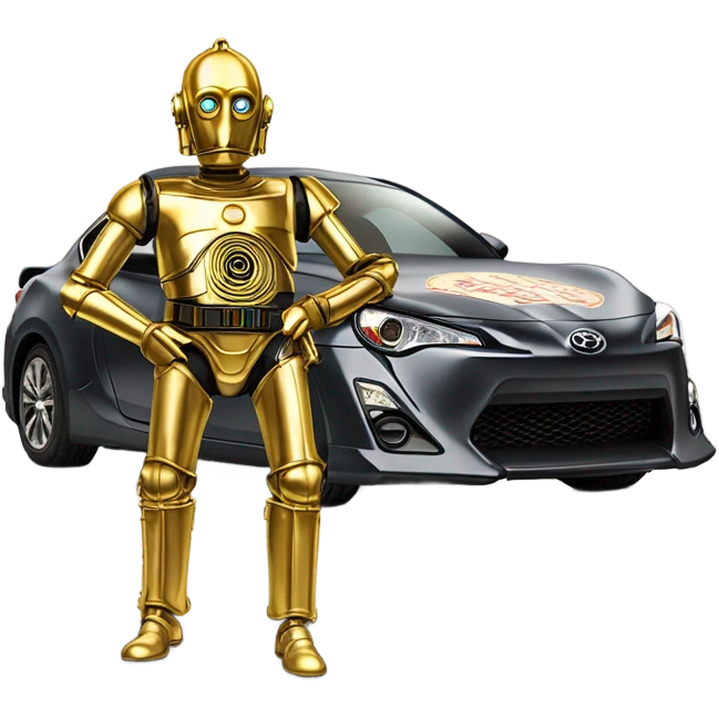 2013 Toyota 86 old west Bounty hunter C-3PO carbonized tarnished from space  emoji
