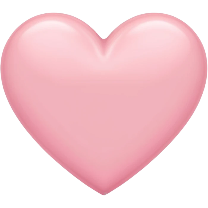 Pastel pink heart emoji
