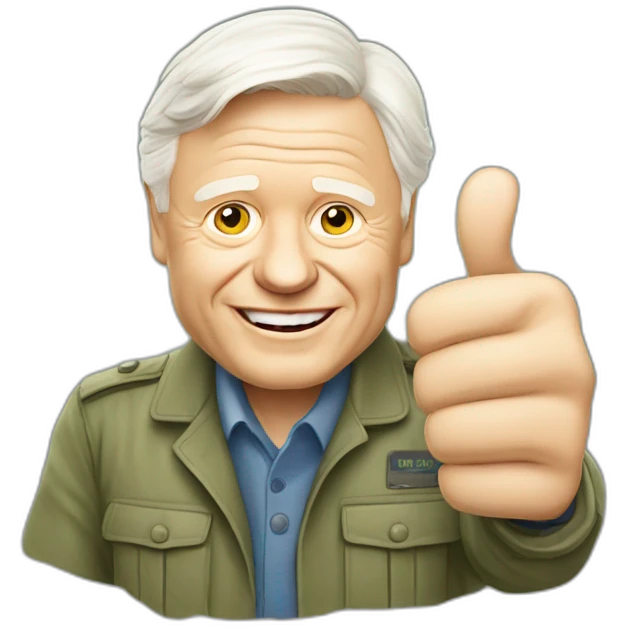 David Attenborough thumbs up emoji