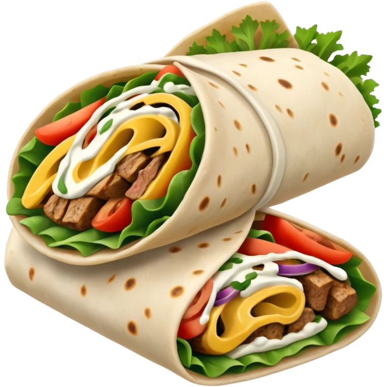 gyro wrap greek food emoji