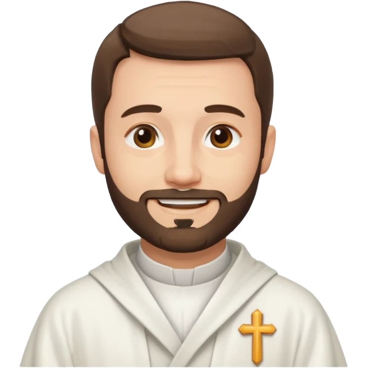 The priest presiding over the wedding emoji
