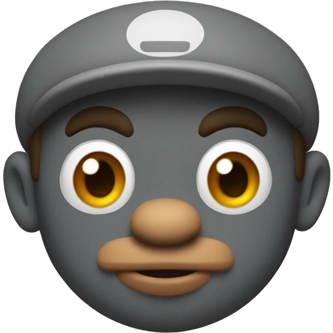 super mario with monkey face emoji