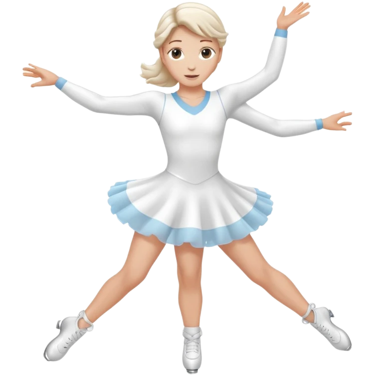 Ice skater twirling emoji