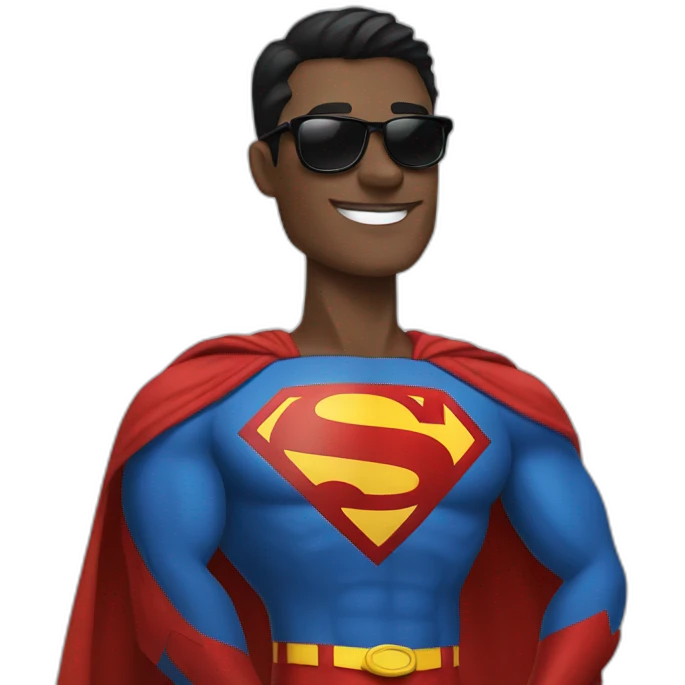 superman with sunglasses emoji
