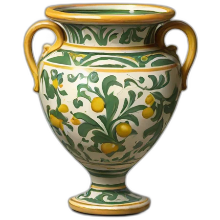 Deruta vase emoji