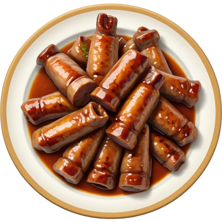 Plate of turkey necks  emoji