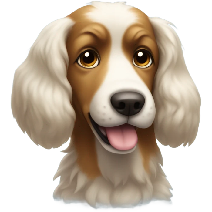 dog holding big time emoji