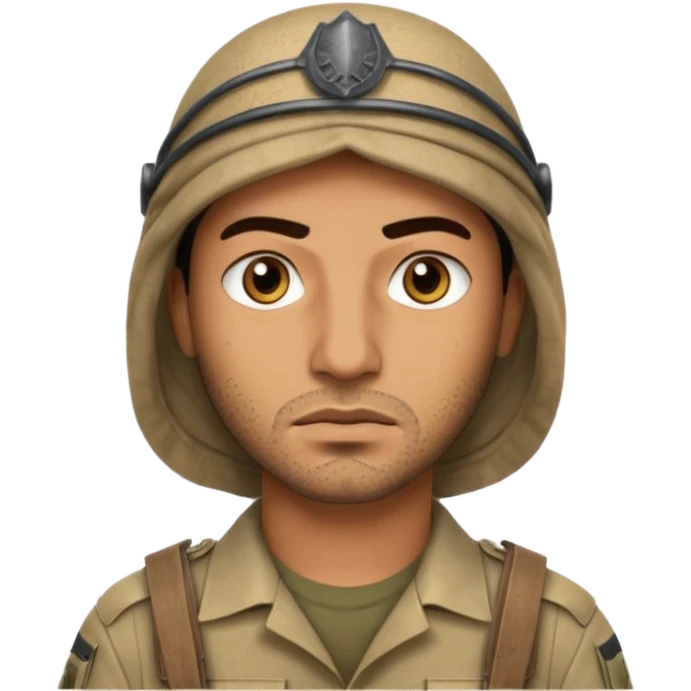 Arab 1984 soldier face emoji
