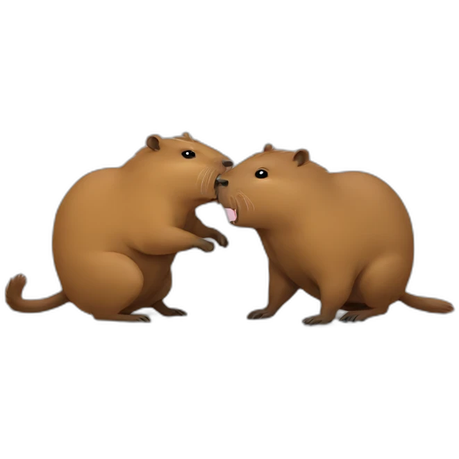 capybara fight emoji