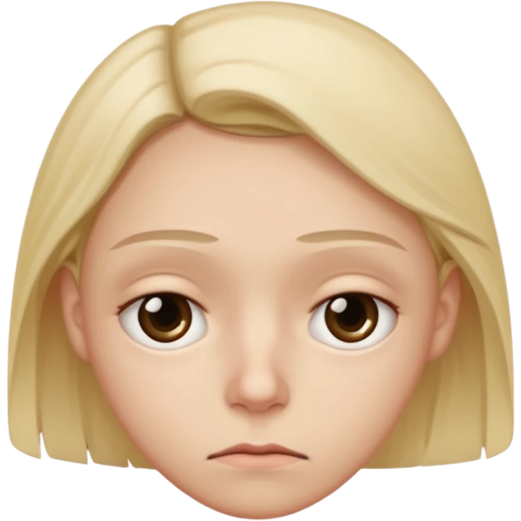 Ich bin müde und lustlos. emoji