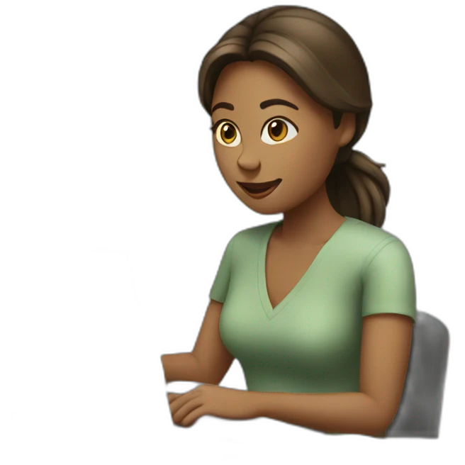 woman working laptop emoji
